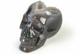 Polished Banded Agate Skull - Halloween Special #237048-2